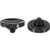 PATIKIL Otturatore Rilascio Pulsante, 2pz Morbido Otturatore Rilascio Pulsante Pure Rame Fotocamera Otturatore Pulsante Concavo Compatibile con DSLR/SLR Fotocamera, Nero