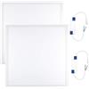 YASTA Plafoniera Led Soffitto 60x60 Da Incasso Per Cartongesso Luce Naturale 48w Pannello Luminoso Per Controsoffitto Con Cornice Bianca Ultra Slim 4000k (2)