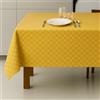 Corredocasa Tovaglia da tavola Antimacchia e Impermeabile - No Stiro, Idrorepellente, Facile da Pulire e Lavare - Ottima Qualità, Disponibile in Vari Colori e Misure (Giallo, 18 Posti 140X360)