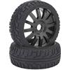 Tiiyee Pneumatici Auto Rc, 1/8 Fuoristrada Ruote Gommate e Veicoli Parti Ruota per Gomma del Camion Accessorio Buggy Corsa Pezzi in Modello di Telecomandato Carrello Ricambio Gomme Mozzo Wheel Anteriore