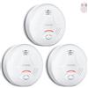 X-Sense Rilevatori di fumo connesso, allarmi antincendio Wi-FI interconnesso, stazione base SBS50 richiesta, SD11-MR, confezione da 3