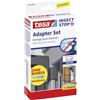 tesa Insect Stop Adattatore Zanzariera per Porte e Finestre, Per telai ALU Comfort tesa, Set di morsetti per il montaggio del telaio senza foratura o viti, Antracite