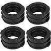 Qinlorgo Stivali collettore di aspirazione carburatore carburatore 4 pezzi per Yamaha V-MAX 1200 VMX12V 1985-2007