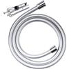 YEAUPE Supporto soffione doccia con tubo 1,6M, YEAUPE Universale Supporto saliscendi doccia, Ruotabile 360° Staffa Doccia per bagno, per asta scorrevole di 16-28mm, Ricambio Supporto Doccetta