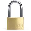 IFAM Lucchetto antifurto SR60AL Area di avviamento, 60 mm, staffa lunga, doppia chiusura, con 2 chiavi seghettate, forte e affidabile, ideale per valigie, armadietti, cassetti