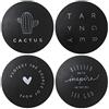 VOSAREA 4pcs Pomello della Porta Paraurti a Muro Autoadesivo Adesivo Protezione della Maniglia Pad Anti Collisione Pad (Nero)