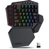 Redragon K585 PRO Wireless 42 tasti tastiera di supporto per polso da gioco meccanica con una sola mano a 3 modalità intercambiabile -