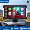 GEARELEC Universale 7 pollici Autoradio Lettore Video Multimediale Wireless CarPlay Android Auto Navi Touch Screen Per BMW VW Benz OPEL - Standard