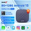 CarlinKit 8G + 128G Android 13 CarPlay TV AI Box Qualcomm 8-Core Wireless Android Auto CarPlay Video Box FOTA Aggiornamento per Netflix