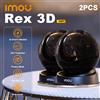IMOU 2PCS Rex 3D 5MP Conversazione bidirezionale Telecamera di sicurezza Wifi interna Rilevazione di animali domestici umani AI Monitoraggio intelligente Visione notturna Baby Monitor -