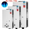 Oyajia 8/16/18L GPL Gas Propano Riscaldatore di Acqua Senza Serbatoio Riscaldatore di Acqua Calda Istantanea Caldaia per Il Campeggio All'aperto Con Kit Soffione doccia -