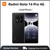 Xiaomi Telefono usato Redmi Note 14 Pro 4g Versione globale 12Gb+512Gb Smartphone nero (eccellente condizione) - Black(Used Phone)