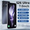 LenO Versione globale S26 Ultra 7.0HD 48MP + 72MP Cellulari 22G + 2T Smartphone originale Dual SIM Android 14 7000mAh 5G Telefono - Blue