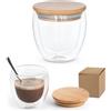 hi!dea™ Bicchiere in vetro borosilicato da viaggio 250 ml ECUADOR M personalizzate o neutre