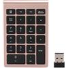 Tosuny Tastierino numerico, USB 2.4G Tastierino numerico wireless a 22 tasti wireless, Plug and Play, Velocità di rimbalzo rapida(Rosa)