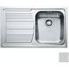 Franke 101.0086.233 lavello da cucina 1 vasca a destra ad incasso 79x50 cm acciaio inox modello logica line dekor lll 611