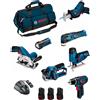 Bosch professional bosch kit bmkb7-28fd3 (gsr 12v-15+gks 12v-26+gst 12v-70+gop 12v-28+gsa 12v-14+gli 12v-80+gho 12v-20 + 3x2,0ah +gal1230cv +hdbag) 0660989125868