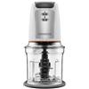 Kenwood chopper chp61.100wh, potenza 500w, ciotola da 0.5l, 2 velocità, sistema a quattro lame, anello antiscivolo per la stabilità del tritatutto, lavabile in lavastoviglie, bianco e silver