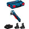 Bosch professional trapano ad angolo bosch gwb 12v-10 (2 x 6,0 ah + gal12v-40 + l-boxx 102) 8435587917403