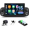 GOHHDL 4G+64G GOHHDL Android Autoradio per Fiat Panda 2013-2020 con Navi Carplay Android Auto, Schermo da 7 Pollici Auto Stereo Radio 2Din con GPS Navi WiFi Bluetooth FM/RDS SWC Telecamera Posteriore&MIC