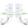 Adalov CPE362 Ponte Radio WiFi Esterno 5,8GHz, Bridge Wireless Gigabit con Antenna 14dBi, Porta LAN 1000Mbps, Supporto VLAN, 48V PoE per Estensione di Rete Punto a Punto, Punto a Multipunto fino a 5KM