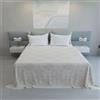 Spizzico Home COPRILETTO IGNIFUGO DUBAI - 1 Pezzo - Singolo Panna