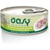 Oasy per gatti al tonno con straccetti di pollo - 6 lattine da 70gr.
