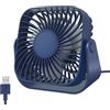 Jsdoin Ventilatore USB da scrivania, piccolo ventilatore da scrivania, mini ventilatore personale, 3 velocità, rotazione a 360°, forte vento, casa, esterno (blu)