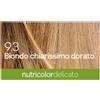 BIOS LINE SpA Biokap nutricolor delicato 9,3 new biondo chiarissimo dorato tinta 140 ml - BIOKAP - 935682435