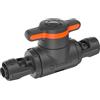 Gardena Micro-Drip-System Valvola di regolazione e chiusura 13 mm (1/2 pollici): chiusura dei tubi e regolazione continua del flusso d'acqua, accessori per tubi di linea e gocciolanti (13207-20)