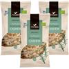 FOODIN Anacardi Bio interi, anacardi tostati a secco, dolci e snack, noci, semi e semi con miele (rosmarino, 3 x 120 g)