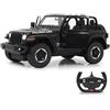 JAMARA Jeep Wrangler JL 1:14, porta manuale da 2,4 GHz, licenza ufficiale, fino a 1 ora, circa 11 km/h, dettagli perfettamente riproducibili, interno dettagliato, luce a LED