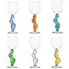 Ichendorf 35 cl - Desert Plants Calice Acqua Cactus in Vetro Borosilicato - Set 6 Pezzi