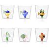 Ichendorf 35 cl - Marine Garden Bicchiere Acqua Pesci Con Alghe in Vetro Borosilicato - Set 6 Pezzi