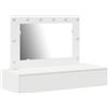 vidaXL Toeletta a Muro con luci LED Bianche