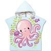 Chickwin Asciugamano Poncho Bambino, Cartone Animato Poncho Mare Bambino Telo Mare con Cappuccio Super Assorbente Asciugatura Rapida da Bagno Accappatoio per Bambini 2-8 anni