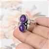 Fatto a mano Anello Moda Argento Sterling 925 Pietra Preziosa Ametista Viola Battita Idea ...