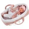 Llorens Reborn Morbido Mimi 42cm Culla Rosa