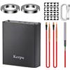 Kerpu Saldatrice a Punti a Batteria, Kerpu saldatrice a Punti 18650 Tascabile con 11 Ingranaggi Regolabili, Batteria Ricaricabile da 50000 mAh,Foglio di Nichel 2x2M e Supporto 4X4 per la Realizzazione