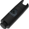 Hibbent Supporto Doccia di Ricambio, Supporto Universale e Regolabile per Soffione Doccia Manuale con 1 Gancio per Barra Doccia da 18-25 Mm, Saliscendi in ABS per Testa di Doccia, Nero Opaco.