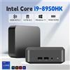 FUCHU Nuovo Mini PC portatile Intel Core i9 8950HK Windows 11 Mini Computer 1000M Ethernet Gaming PC Desktop 16GB RAM1TB 2TB SSD Mini PC - 16GB RAM 128GB SSD