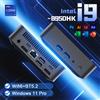 FUCHU Mini computer 16GB RAM 1/2TB SSD Mini PC portatile Intel Core i9 8950HK Windows 11 1000M Ethernet PC da gioco Desktop Mini PC - 16GB RAM 128GB SSD
