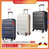 KONO Custodia rigida KONO con 4 ruote girevoli e lucchetto a combinazione numerica, valigia leggera, bagaglio a mano, 55/66/75 cm - Blu