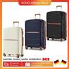 KONO Valigia per bagaglio a mano S/M/L KONO Leggera in polipropilene con 4 ruote girevoli Trolley rigido e lucchetto TSA - Beige
