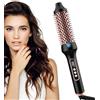 Holdes Spazzola Arricciacapelli Calda - Rotonda Spazzola Termica Arricciacapelli Styler Per Capelli,Temperature Regolabili Riscaldamento Rapido Pettine Styler Per Casa Viaggio Look Liscio Voluminoso