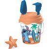 Disney Stitch Stitch bucket set, set mare renew toys con secchiello, paletta, rastrello, setaccio, formina, annaffiatoio inclusi