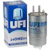 UFI Filters, Filtro Gasolio 24.ONE.01, Filtro Carburante per Ricambio, Adatto ad Auto, Applicabile su Diversi Modelli come Alfa Romeo, Citroen, Fiat
