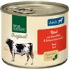 Real Nature Dog Lattina Multipack 6x200G MANZO