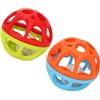 Toyland® 10,5 cm Bendy n Roll Ball - Agitare, sonaglino e rotolare - Sensory Ball - Giocattoli per bambini - 6m +