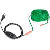 Waldbeck Greenwire Select 20 - Cavo Termico per Piante, Cavo Riscaldante, 20 m+2 m Cavo d'Alimentazione, Termostato, 5-25 °C sopra la Temperatura Ambiente, Riscaldamento:6 W/m, Classe Protezione:IP68